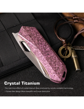 REMETTE RT-Woodpecker Folding Knife M390 | Titanium EDC