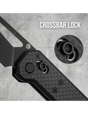 TACRAY TARCUS BLACK Folding Knife D2 | Lightweight Outdoor EDC