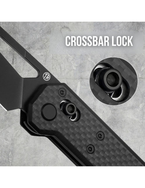 TACRAY TARCUS BLACK Couteau pliant D2 | EDC outdoor léger