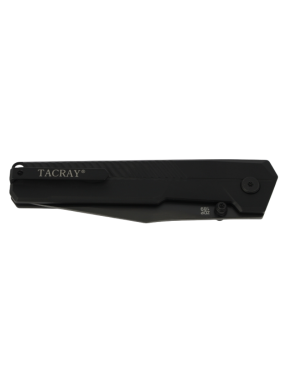 TACRAY TIRAN BLACK Folding Knife ZDP189 | Carbon Fiber EDC