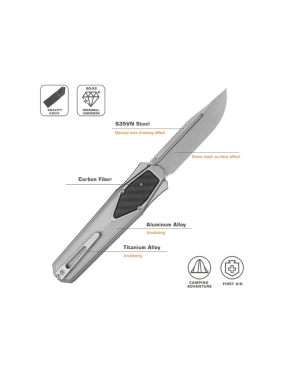 REMETTE ZL103D2 RT-SWORDFISH – Couteau OTF