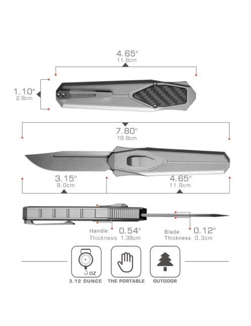 REMETTE ZL103D2 RT-SWORDFISH – Couteau OTF