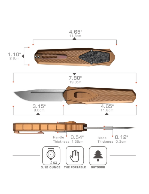 REMETTE ZL103D9 RT-SWORDFISH – Couteau OTF