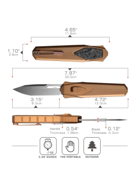 REMETTE ZL103D12 RT-SWORDFISH – Couteau OTF