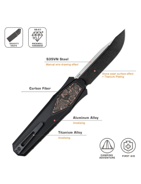 REMETTE ZL103D14 RT-SWORDFISH – Couteau OTF