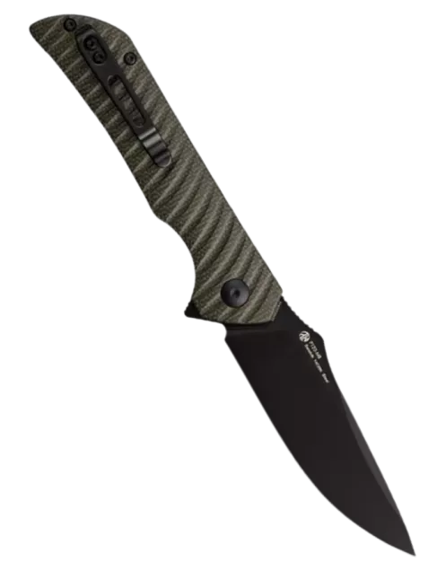 Ruike P123-MB – Couteau pliant EDC Drop Point 14C28N Micarta