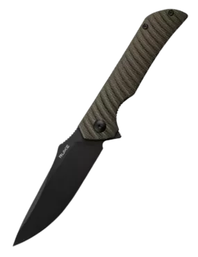 Ruike P123-MB – Couteau pliant EDC Drop Point 14C28N Micarta