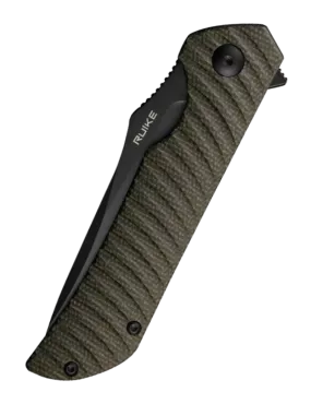 Ruike P123-MB – Couteau pliant EDC Drop Point 14C28N Micarta