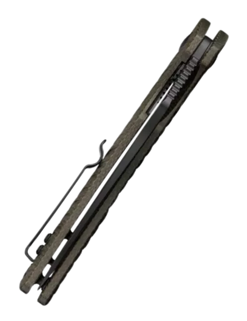 Ruike P123-MB – Couteau pliant EDC Drop Point 14C28N Micarta