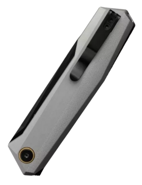 Ruike P166-AK Gris – Couteau pliant EDC Tanto 14C28N Lame noire Flippe