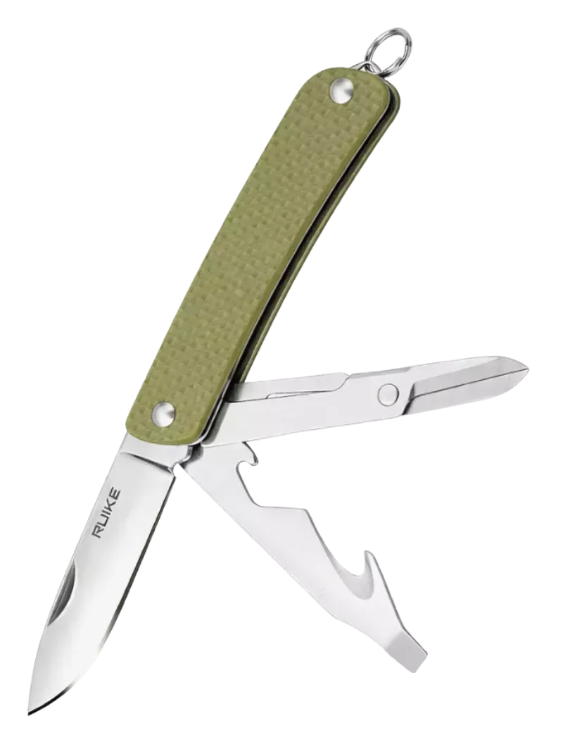 Ruike S31 Vert – Couteau multifonction EDC 12C27 G10 Slipjoint