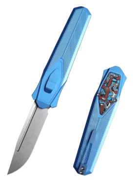 Remette RT-Swordfish ZL103D6 – Couteau pliant EDC Dagger S35VN Alu/Car