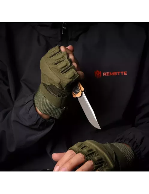 REMETTE RT-Swordfish ZL103D10 – EDC Folding Knife Dagger S35VN Black