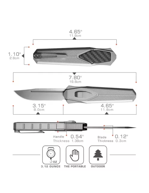 REMETTE ZL103C1 RT-SWORDFISH – Couteau OTF