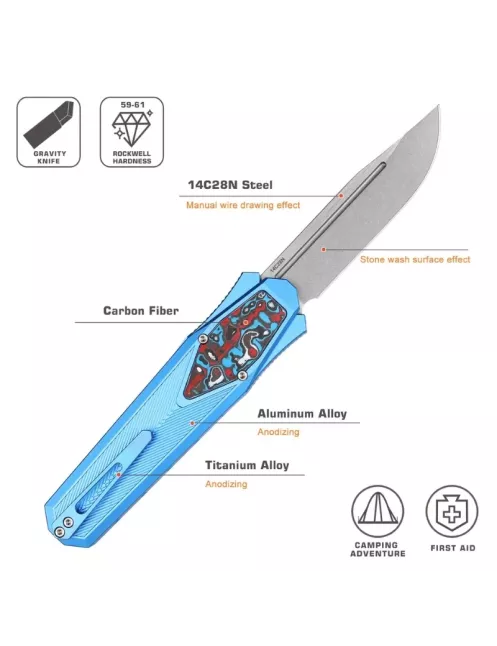 REMETTE RT-Swordfish ZL103C3 – 14C28N, Manche Alu/Carbone, Clip Titane