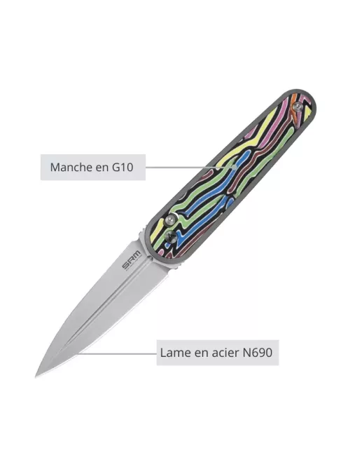 N690 folding knife G10 178 mm | Compact EDC