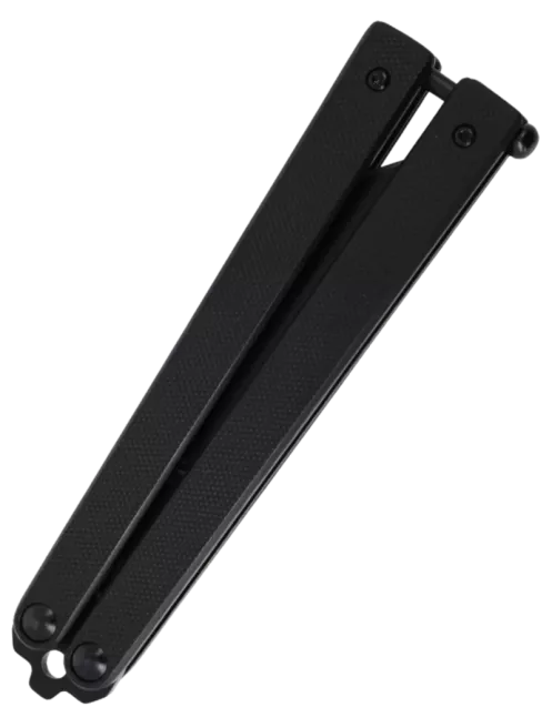 Couteau papillon noir 230 mm | Balisong inox G10