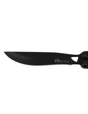 Couteau papillon noir 230 mm | Balisong inox G10