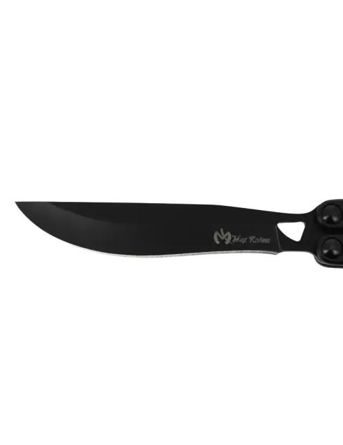 Couteau papillon noir 230 mm | Balisong inox G10