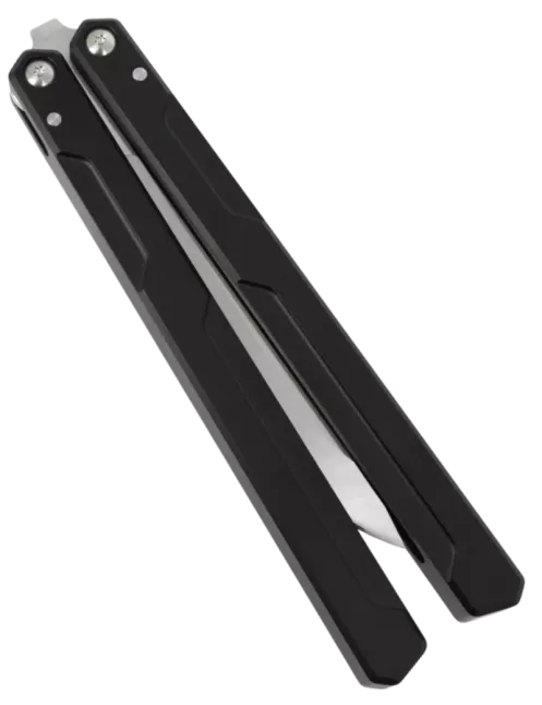 Couteau papillon D2 108 mm | Balisong clip point alu