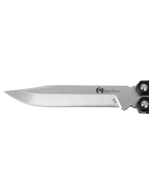 Couteau papillon D2 108 mm | Balisong clip point alu