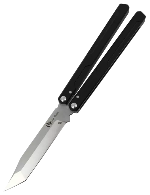 Couteau papillon Tanto | Balisong inox & alu 108 mm