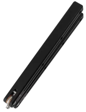 Couteau papillon D2 Clip Point | Balisong aluminium 108 mm