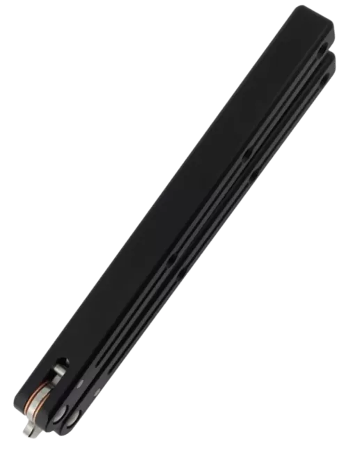 Couteau papillon D2 Clip Point | Balisong aluminium 108 mm