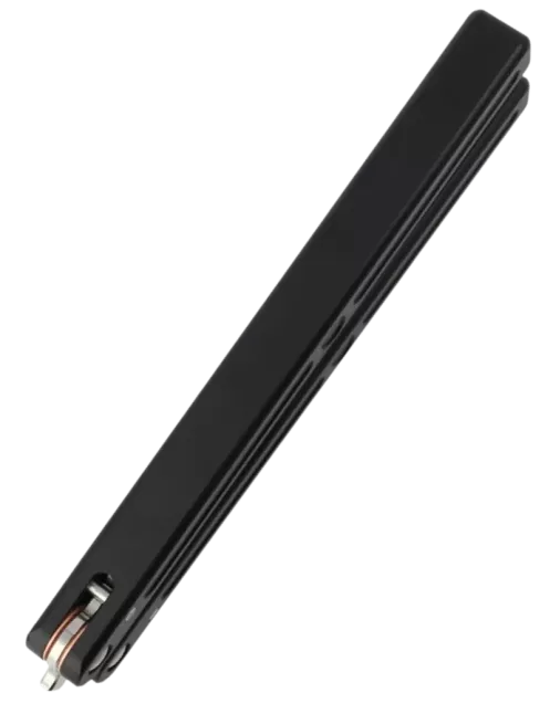 Couteau papillon D2 Clip Point | Balisong alu 108 mm
