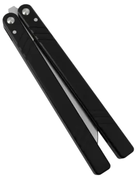 Couteau papillon D2 Clip Point | Balisong alu 108 mm