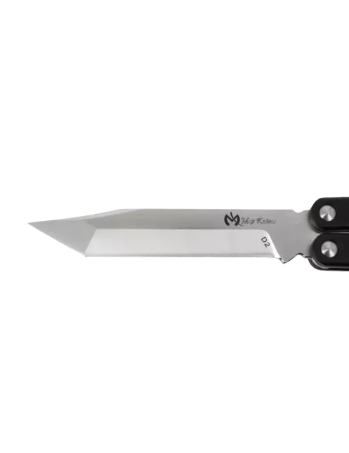 Couteau papillon D2 Tanto | Balisong alu 108 mm