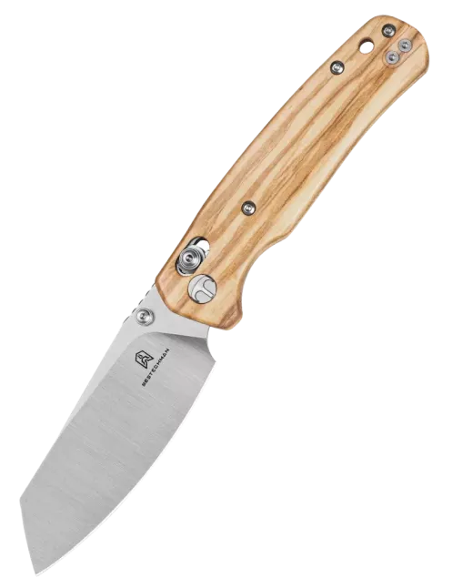 Bestechman Cicada’s Wing BMK06-W-1 Folding Knife Olive Wood