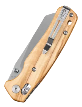 Bestechman Cicada’s Wing BMK06-W-1 Folding Knife Olive Wood
