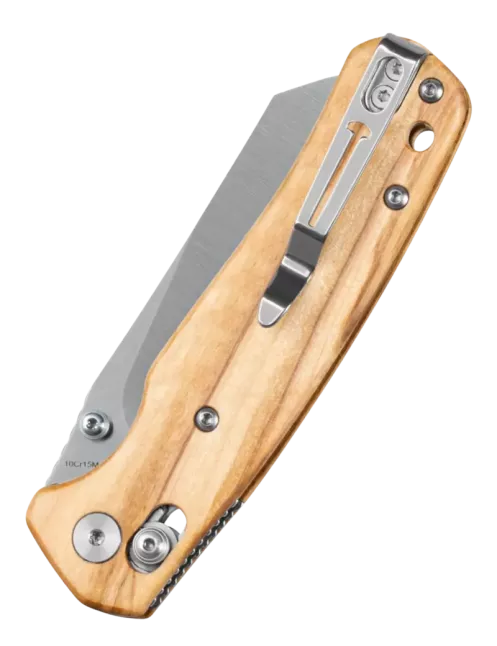 Bestechman Cicada’s Wing BMK06-W-1 Folding Knife Olive Wood