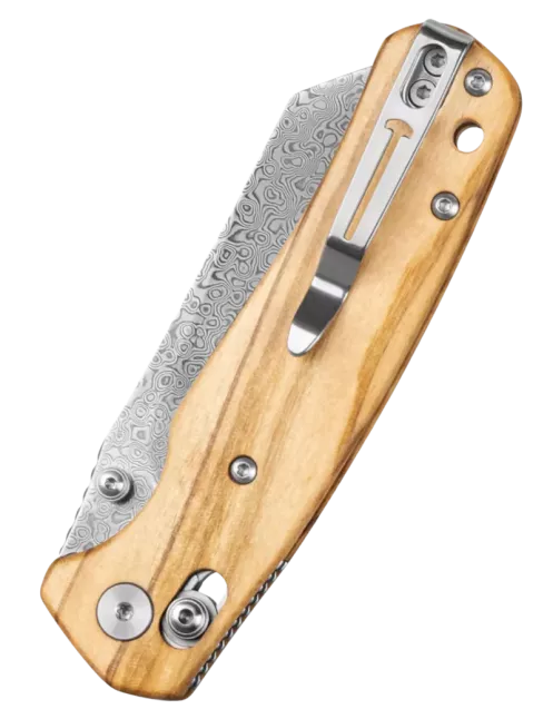 Bestechman Cicada’s Wing BMK06-W-2 – Couteau pliant damas olivier