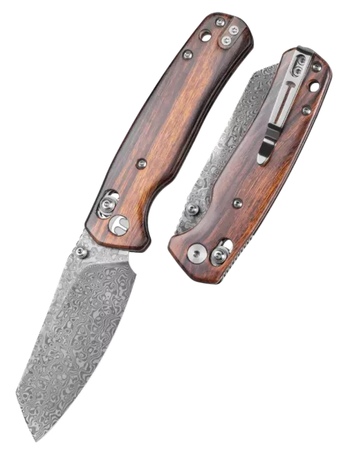 Bestechman Cicada’s Wing BMK06-W-4 – Couteau pliant damas Desert Iron