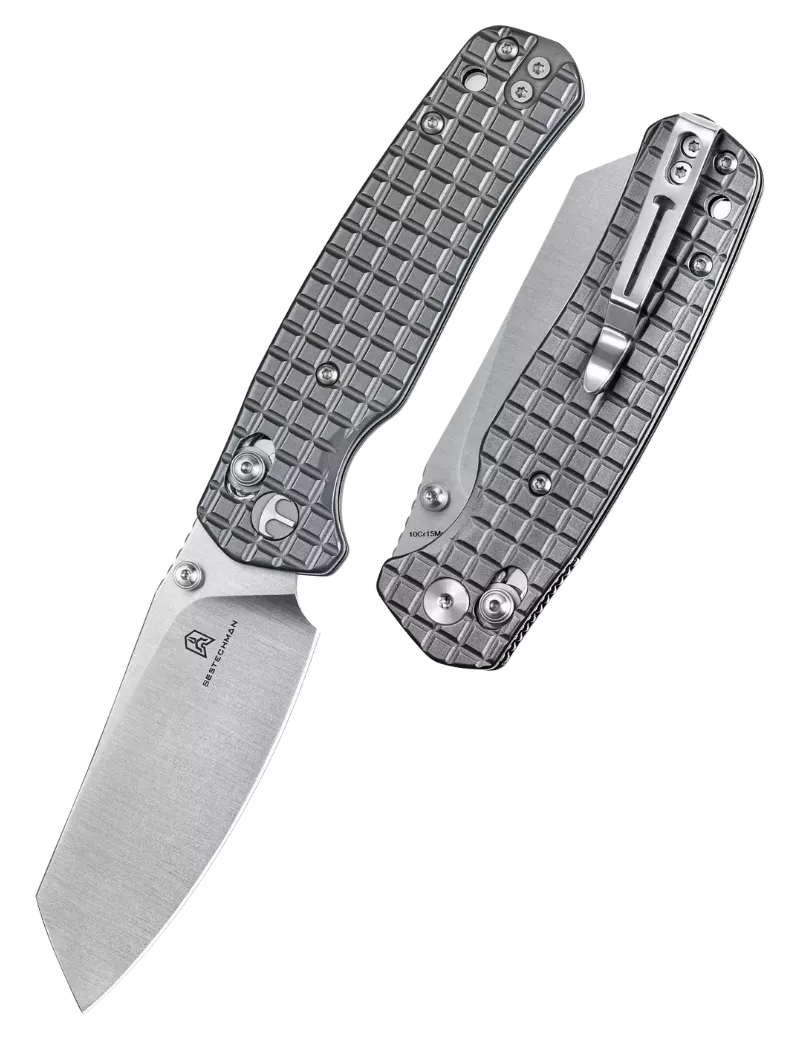 Bestechman Cicada’s Wing BMK06-S-1 – Couteau pliant satinée PVD gris