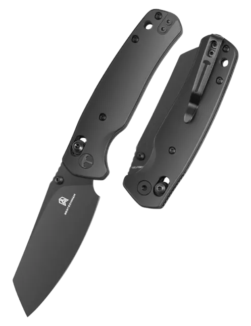 Bestechman Cicada’s Wing BMK06-S-8 Folding Knife DLC Mirror