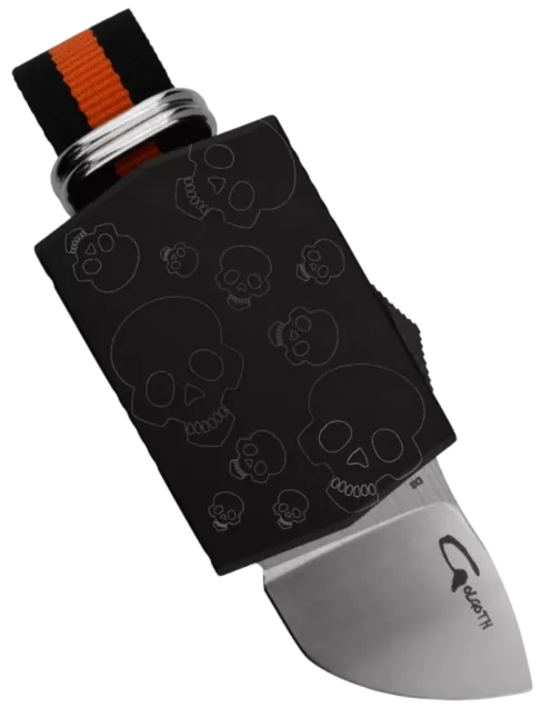 G15 Skull – Couteau OTF compact acier D2 aluminium anodisé G15 Skull – Couteau OTF compact acier D2 aluminium anodisé
