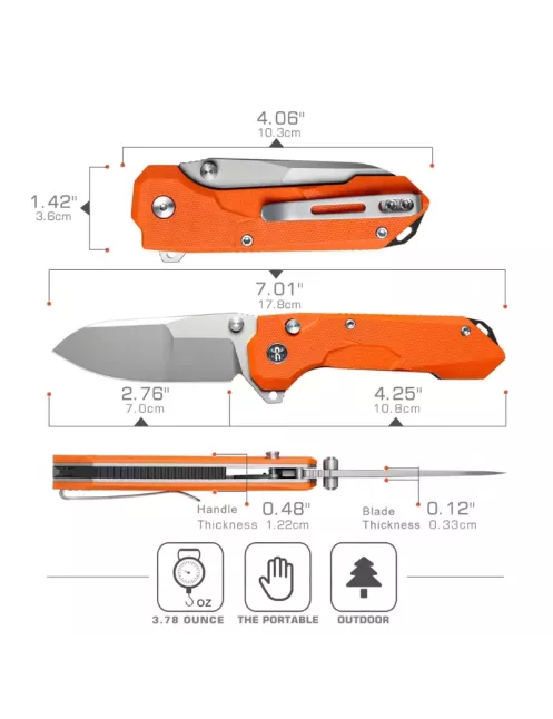 REMETTE RTCO-GO RT-COSMIC – Couteau pliant EDC