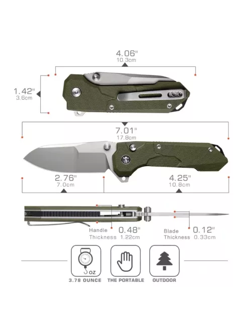 REMETTE RTCO-GM RT-COSMIC – Couteau pliant EDC