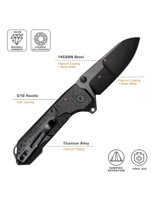 REMETTE RTCO-GC RT-COSMIC – Couteau pliant EDC