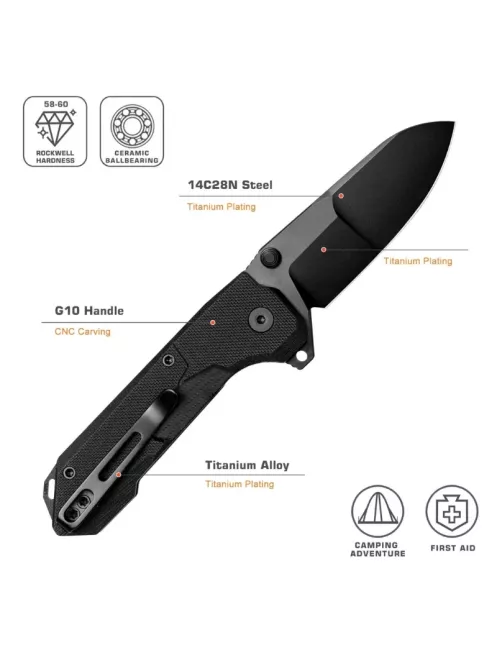 REMETTE RTCO-GB RT-COSMIC – Couteau pliant EDC