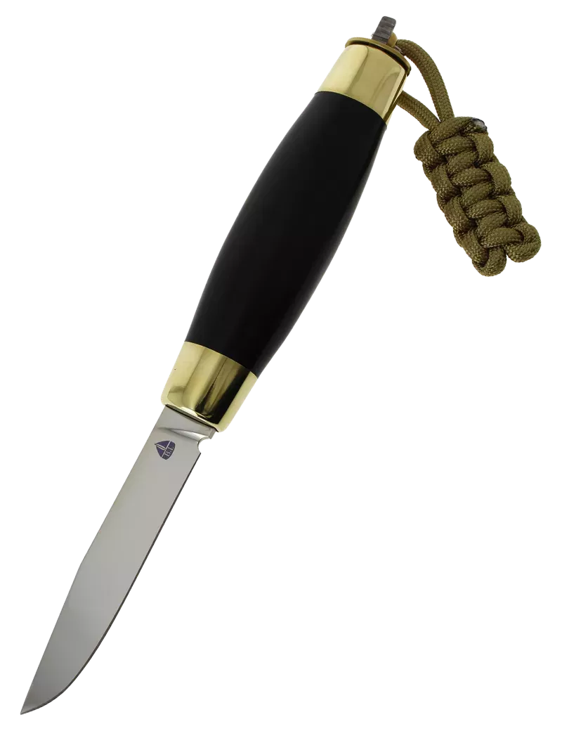 BOREAL BLE – Barrel-shaped knife with ebony handle