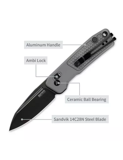 SRM Scout 7229-AK Knife – D2 Steel & G10