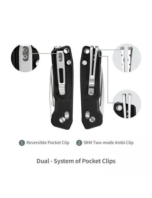 Couteau EDC SRM Scout 7229-GB – 14C28N & Ambi Lock