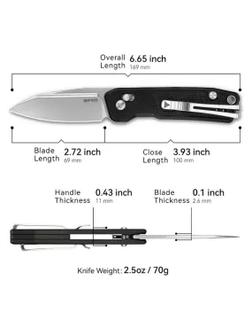 Couteau EDC SRM Scout 7229-GB – 14C28N & Ambi Lock