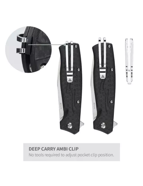 SRM 221X-GB Knife – Bowie 14C28N & Button Lock