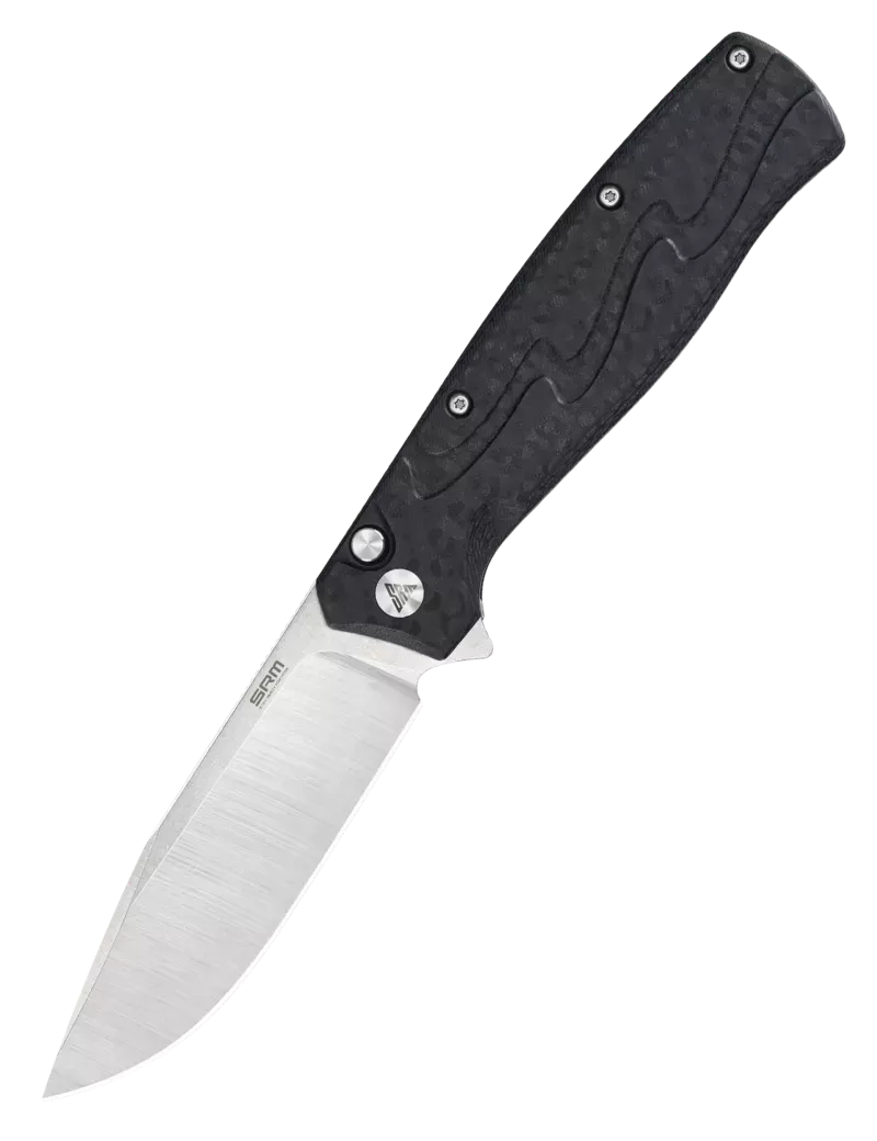 Couteau EDC SRM 221X-GB – Bowie 14C28N & Button Lock