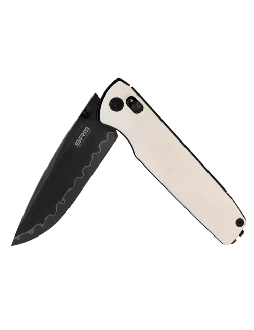Couteau EDC SRM Terrier 258L-GT2 – acier laminé 140Cr